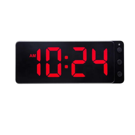 NeXtime Digital Väggklocka/Bordsklocka 27 cm Svart/Röd