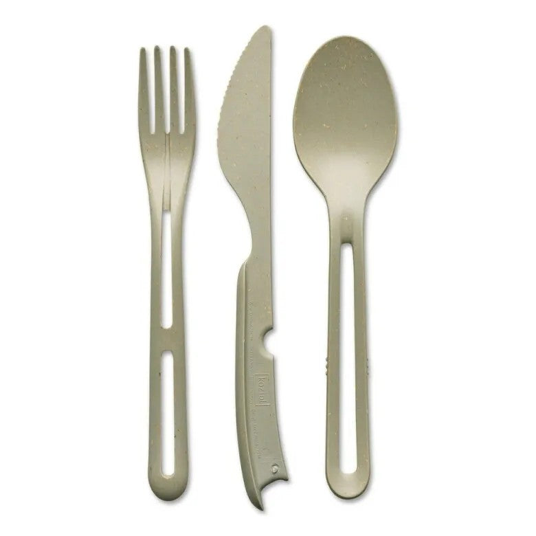 Koziol Klikk Bestickset 3 delar Beige