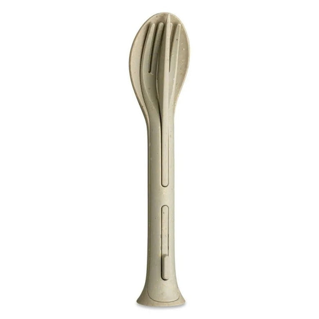 Koziol Klikk Pocket Bestickset 3 delar Beige