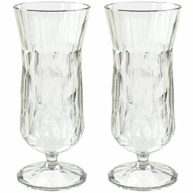 Koziol Club No. 17 Drinkglas Plast 400 ml Crystal Clear 2-pack