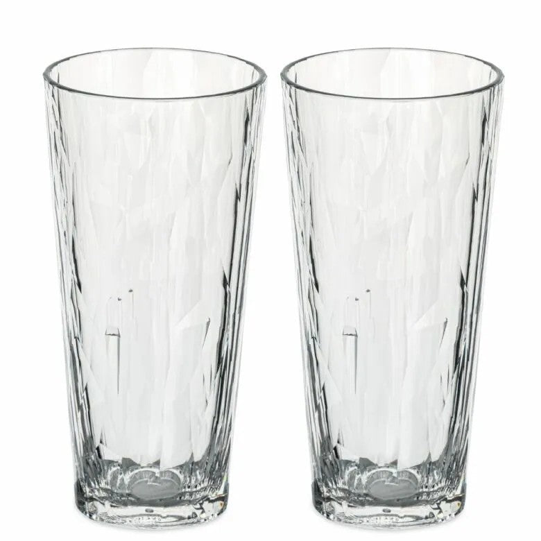 Koziol Club No. 19 Drinkglas Plast 250 ml Crystal Clear 2-pack