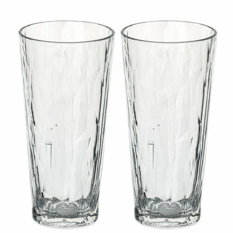 Koziol Club No. 19 Drinkglas Plast 250 ml Crystal Clear 2-pack