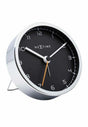 NeXtime Company Alarm Väckarklocka 9 cm Svart/Metall