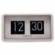NeXtime Flip Clock 24HR Bords-/Väggklocka 18 cm Vit