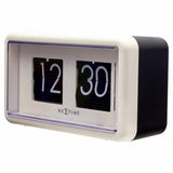 NeXtime Flip Clock 24HR Bords-/Väggklocka 18 cm Vit