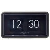 NeXtime Flip Clock 24HR Bords-/Väggklocka 18 cm Svart
