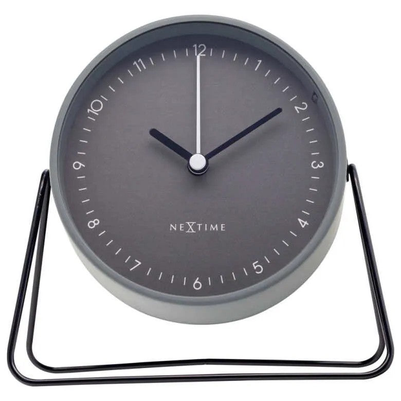 NeXtime Berlin Bordsklocka 14 cm Grå