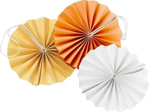 Cult Design Veckat Pynt 3-Pack, Vit/Aprikoser/Guld
