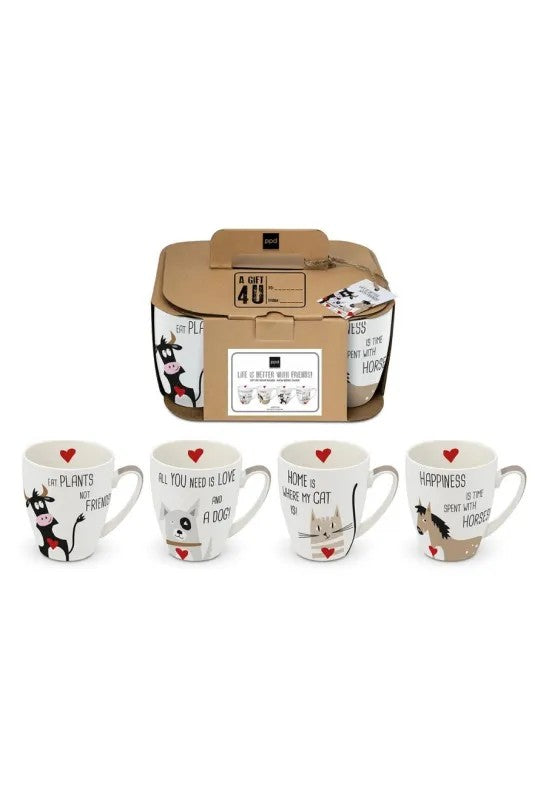 Paperproducts Design With Friends Mugg 35 cl 4-pack