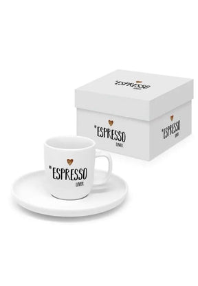 Paperproducts Design Espresso Lover Mugg Vit 9 cl