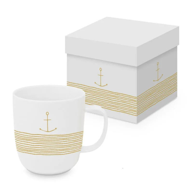 Paperproducts Design Pure Anchor Mugg Matt Vit/Guld 35 cl