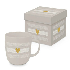 Paperproducts Design Heart of Gold Mugg Matt Taupe 35 cl