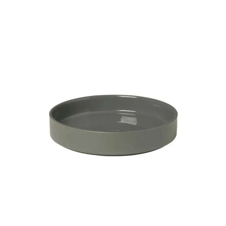 BLOMUS Pilar Djup Tallrik Glaserad Keramik Ø20 cm Pewter