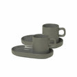 BLOMUS Pilar Espressomuggar med fat 50ml Pewter 2-pack