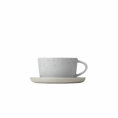 BLOMUS Sablo Kaffekopp med Fat 150 ml 2-pack Cloud