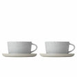 BLOMUS Sablo Tekopp med Fat 250 ml 2-pack Cloud