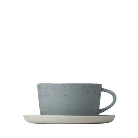 BLOMUS Sablo Set om 2 Kaffekoppar & Fat Stone