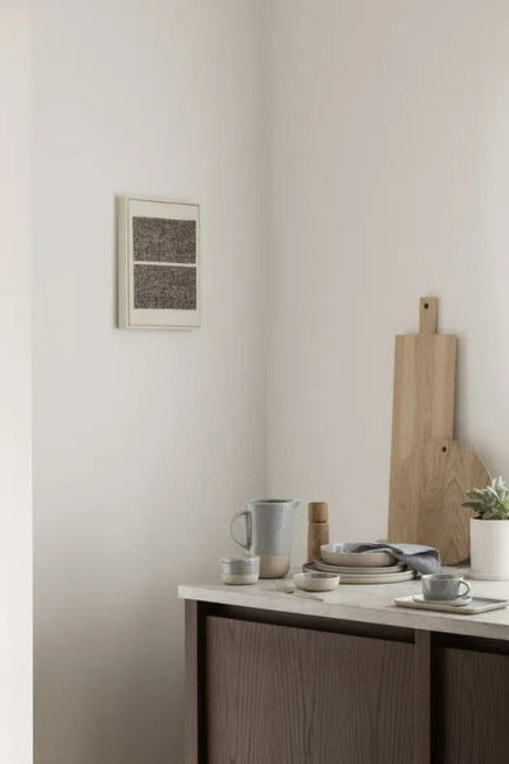 BLOMUS Sablo Set om 2 Kaffekoppar & Fat Stone