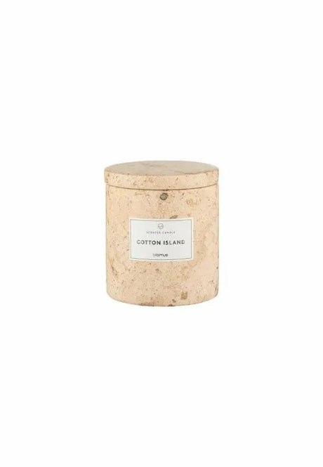 BLOMUS Frabli Doftljus S 8 cm Cotton Island Travertin