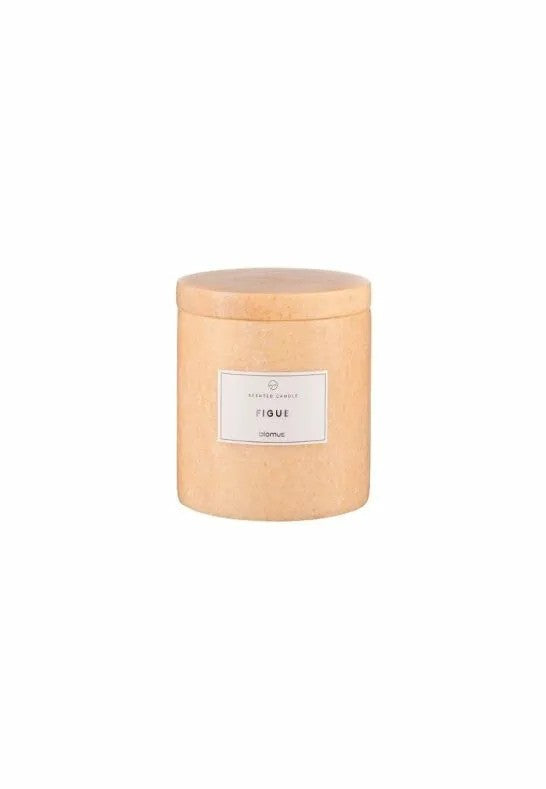 BLOMUS Frabli Doftljus Marmor 8 cm Fikon Indian Tan