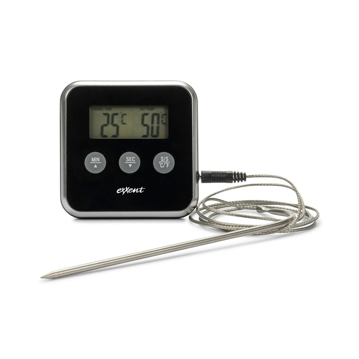 Exxent Digital stektermometer, timer