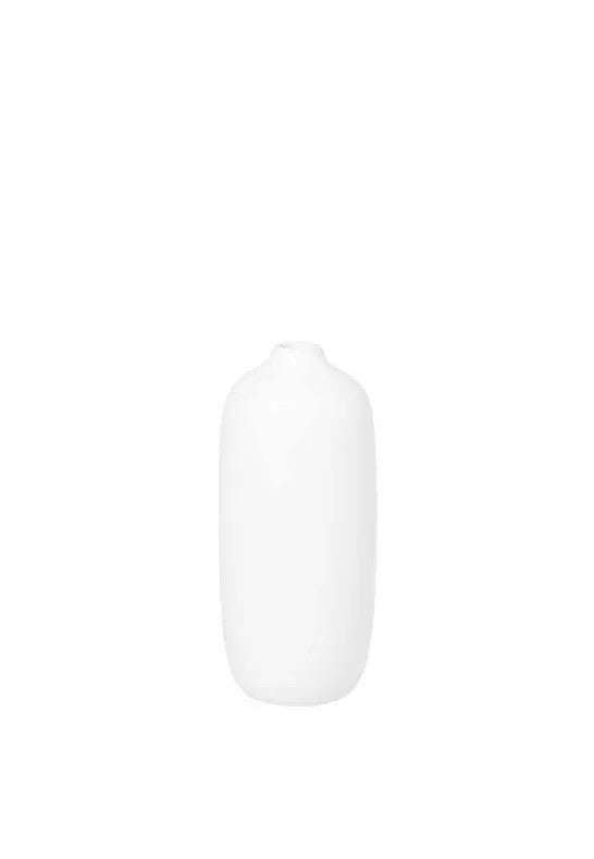 BLOMUS Ceola Vas H18 cm Ø8 cm Vit