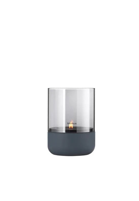 BLOMUS Calma Ljuslykta Small 14 cm Steel Gray Smoke
