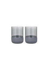 BLOMUS Calma Ljuslykta 9,5 cm Steel Gray/Smoke 2-pack