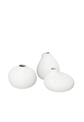 BLOMUS Nona Set med 3 Vaser Vit