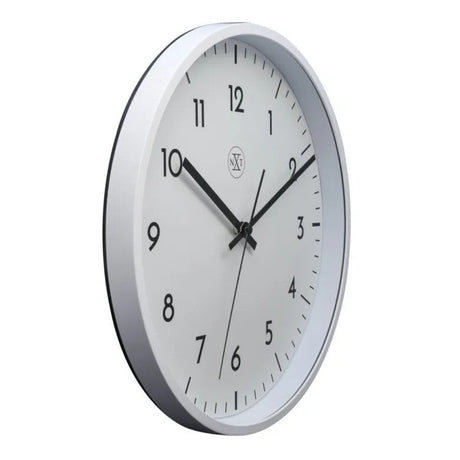 NeXtime Easy Big Väggklocka 30 cm Vit/Vit