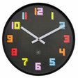 NeXtime nXt Game Väggklocka 35 cm Svart/Multi