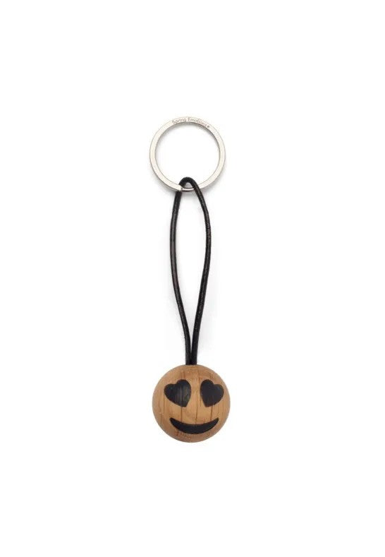 Spring Copenhagen Emoji Nyckelring Heart Eyes Ø3 cm Ek