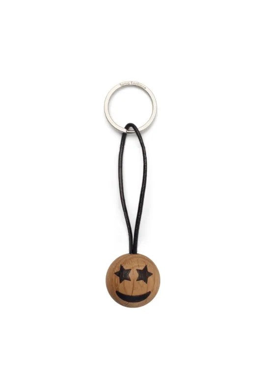 Spring Copenhagen Emoji Nyckelring Star Eyes Ø3 cm Ek