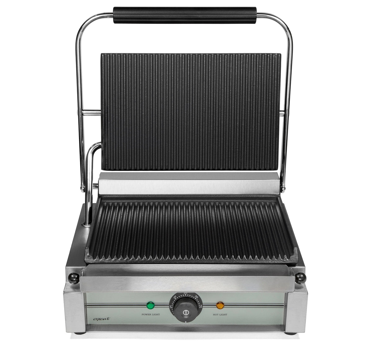 Exxent Klämgrill Panini, räfflad