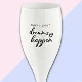 Koziol Cheers No.1 Champagneglas 10 cl Make Dreams Happen 6-pack