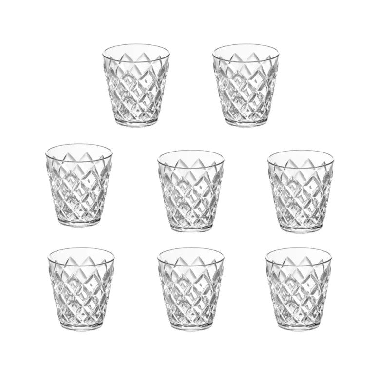 Koziol Crystal S Dricksglas 25 cl Crystal Clear 8-pack