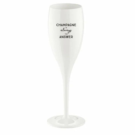 Koziol Cheers No.1 Champagneglas 10 cl Champagne Is The Answer 6-pack