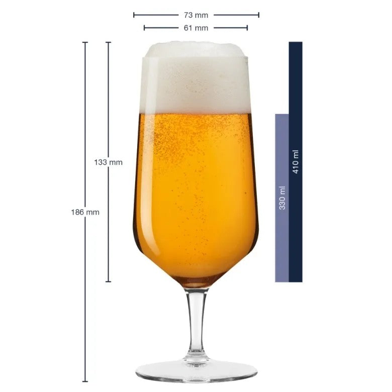 Leonardo PUCCINI 6-pack Ölglas / Allglas 410ml