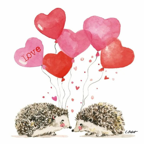 Paperproducts Design Hedgehogs in Love Servett 33 cm 3 st 20-pack