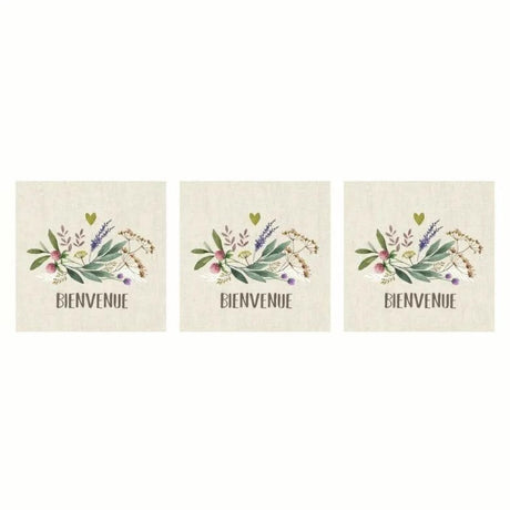 Paperproducts Design Provence Bienvenue Servett 33x33 cm 3 st 20-pack