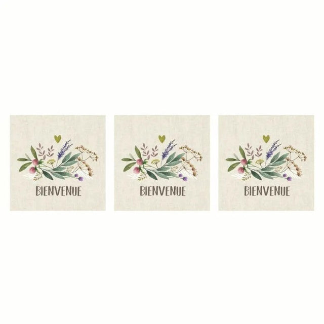 Paperproducts Design Provence Bienvenue Servett 33x33 cm 3 st 20-pack