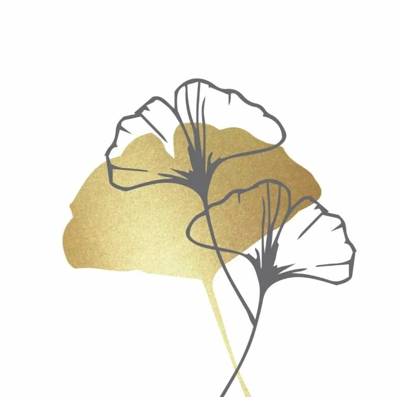 Paperproducts Design Golden Gingko Servett 33 cm Vit 3 st 20-pack