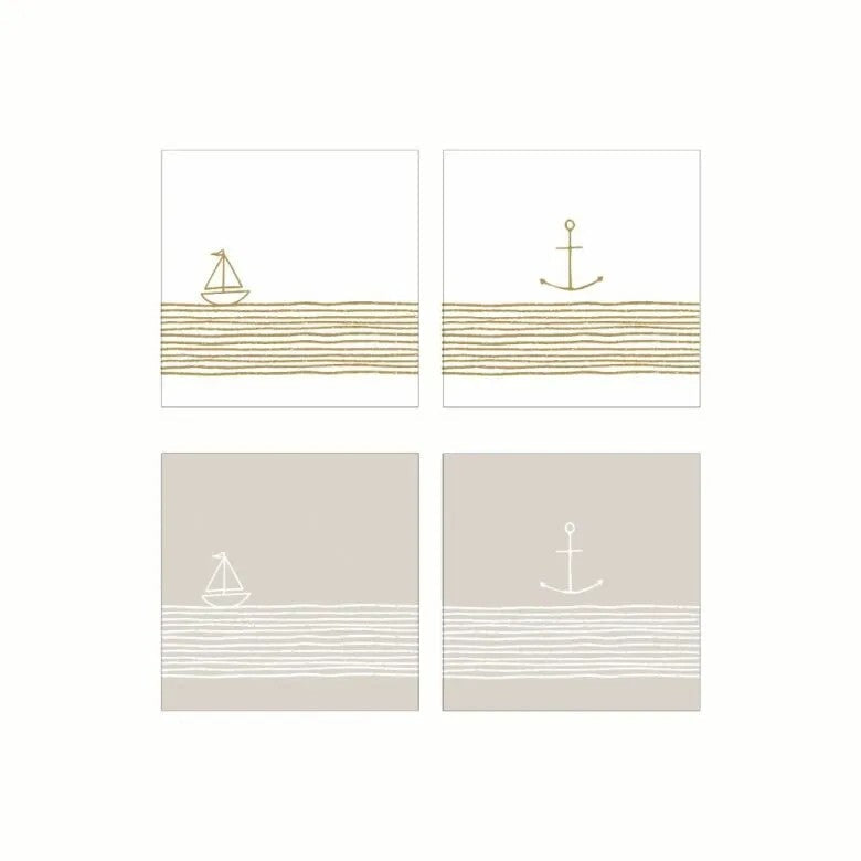 Paperproducts Design PPD Servetter Mixade 4 st 20-pack