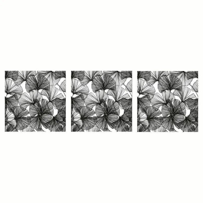 Paperproducts Design Ginko Servett 33x33 cm Svart 3 st 20-pack