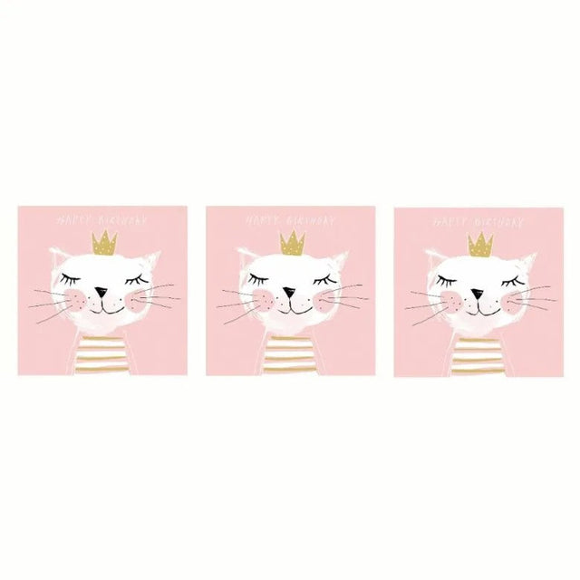 Paperproducts Design Happy Birthday Princess Servett 33x33 cm 3 st 20-pack