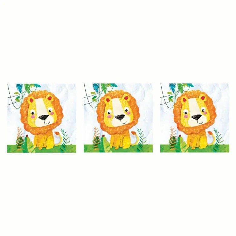 Paperproducts Design Happy Lion Servett 33x33 cm 3 st 20-pack