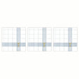 Paperproducts Design Cuisine Servett 33x33 cm Vit/Blå 3 st 20-pack