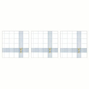 Paperproducts Design Cuisine Servett 33x33 cm Vit/Blå 3 st 20-pack