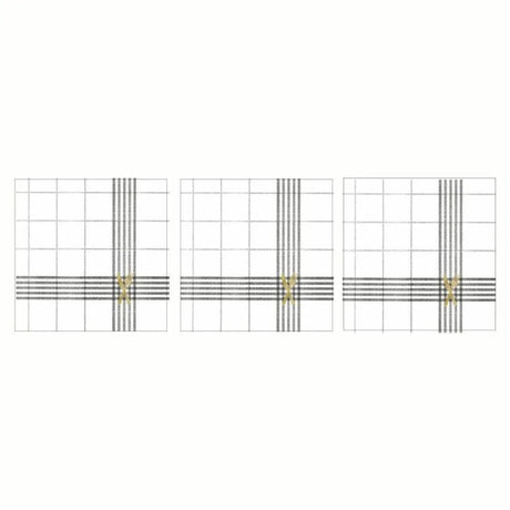 Paperproducts Design Cuisine Servett 33x33 cm Vit/Grå 3 st 20-pack