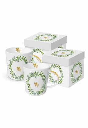 Paperproducts Design Two Hearts Trend Mugg 40 cl 2-pack